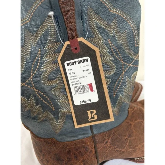 Cody James Elephant Print Western Boot Brown Mens Size 12D Mens